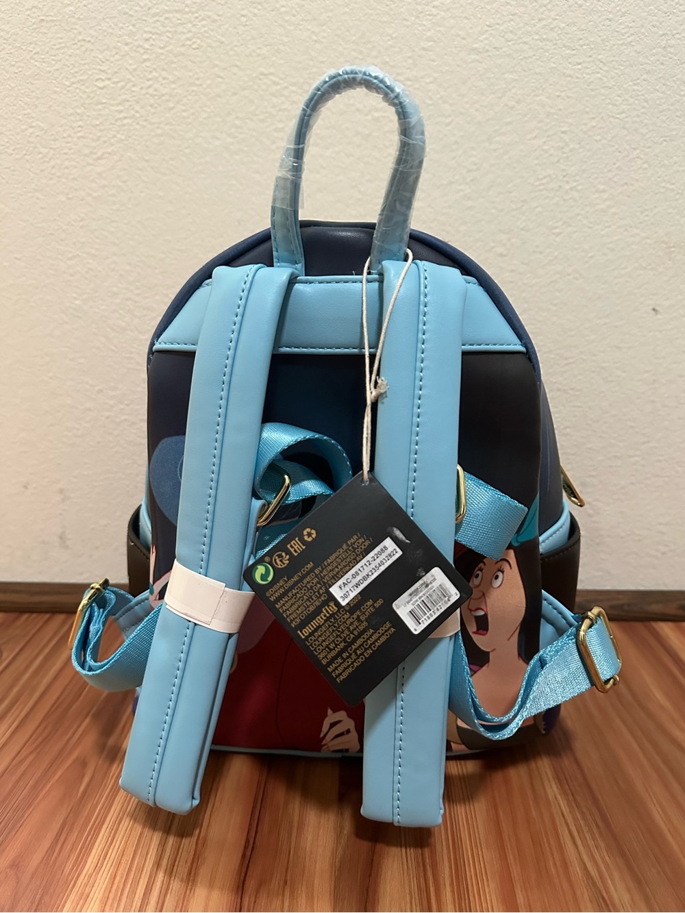 NWT Disney x Loungefly Cinderella Mini Backpack - Pastel Blue - Picture 4 of 6